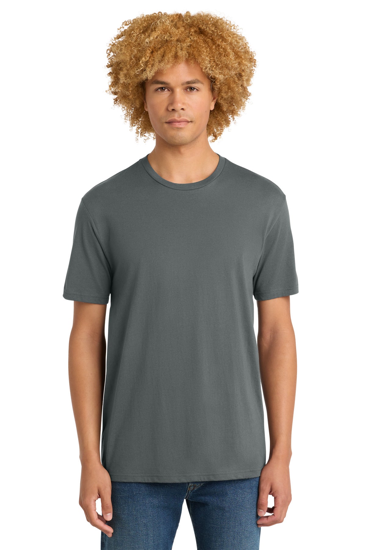 Front View of MetalGrey District Perfect Weight Tee. DT104