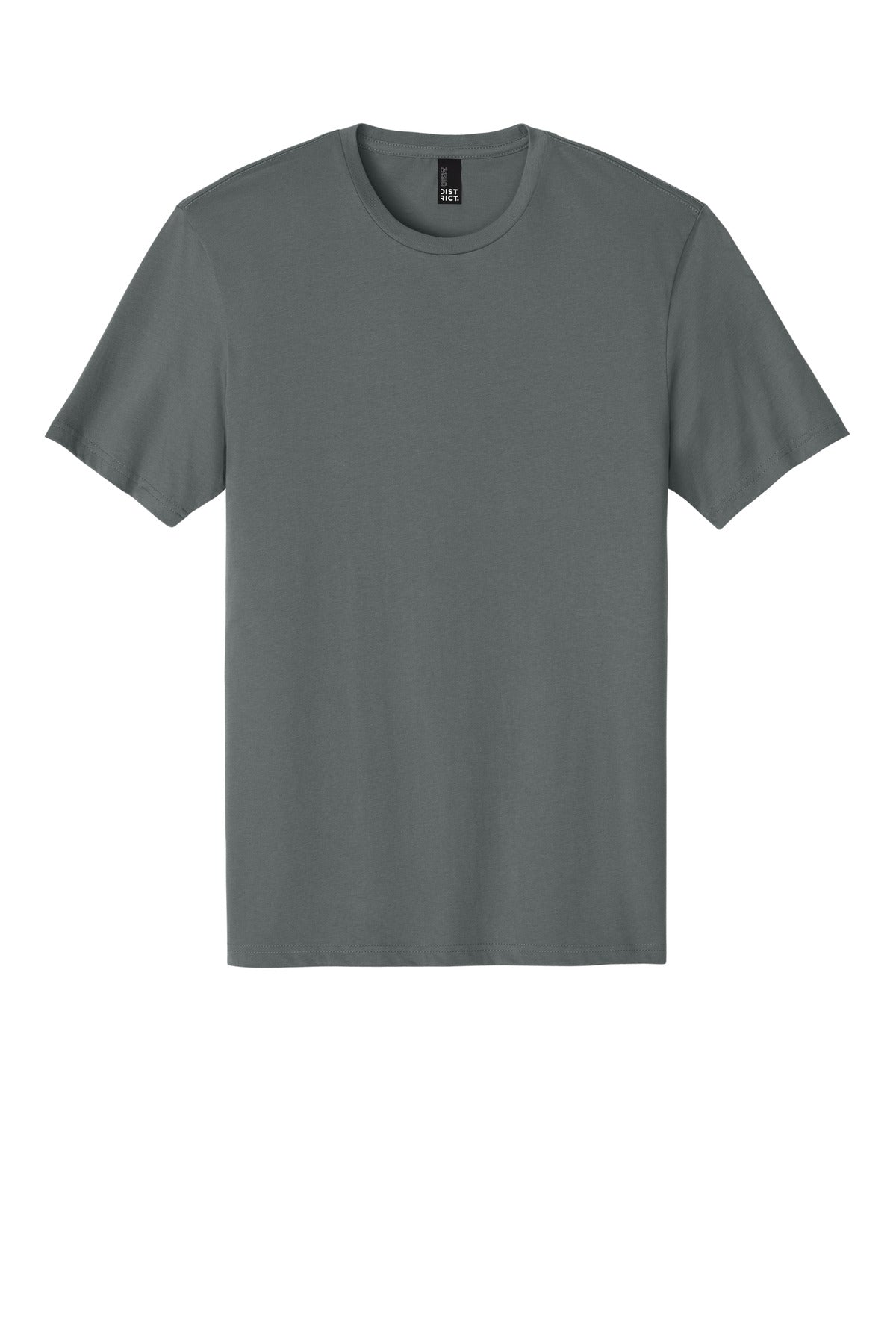 Front View of MetalGrey District Perfect Weight Tee. DT104