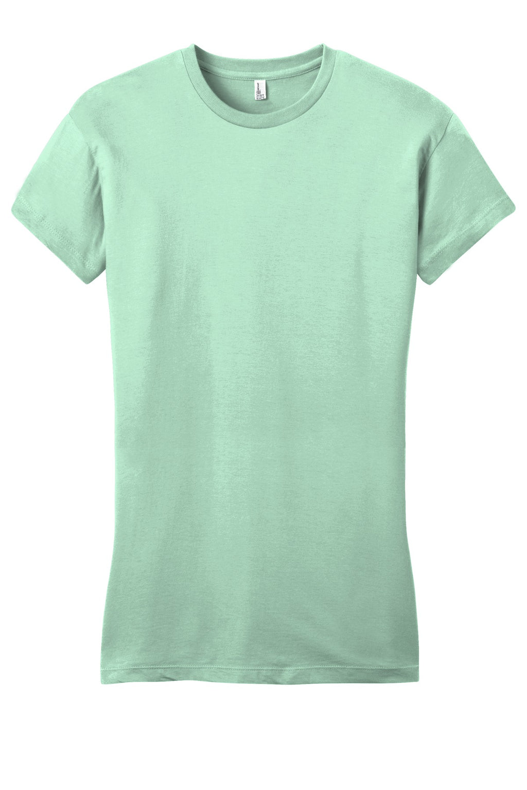 Front View of Mint District Women's Fitted Very Important Tee . DT6001