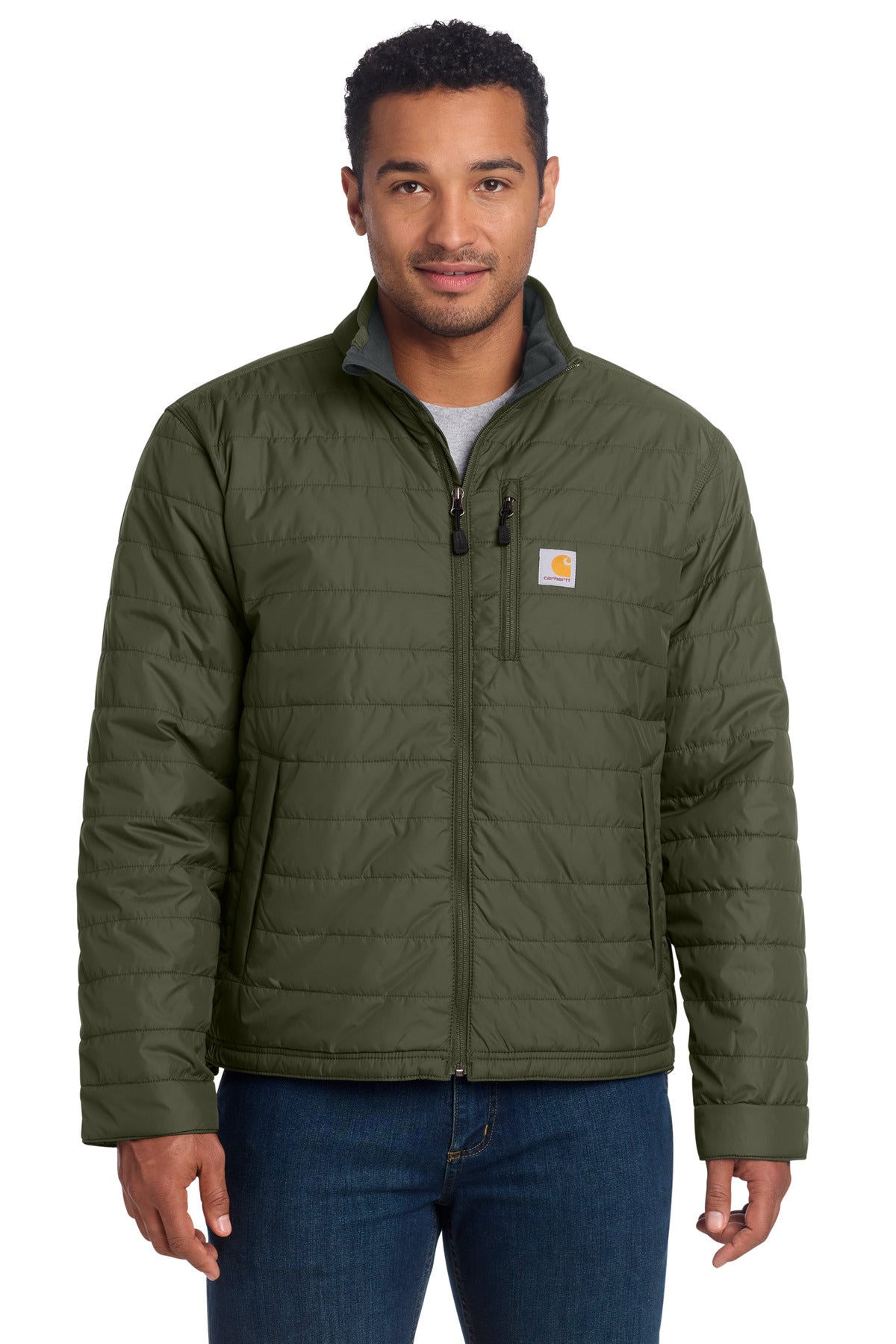 Front View of Moss Carhartt Gilliam Jacket. CT102208
