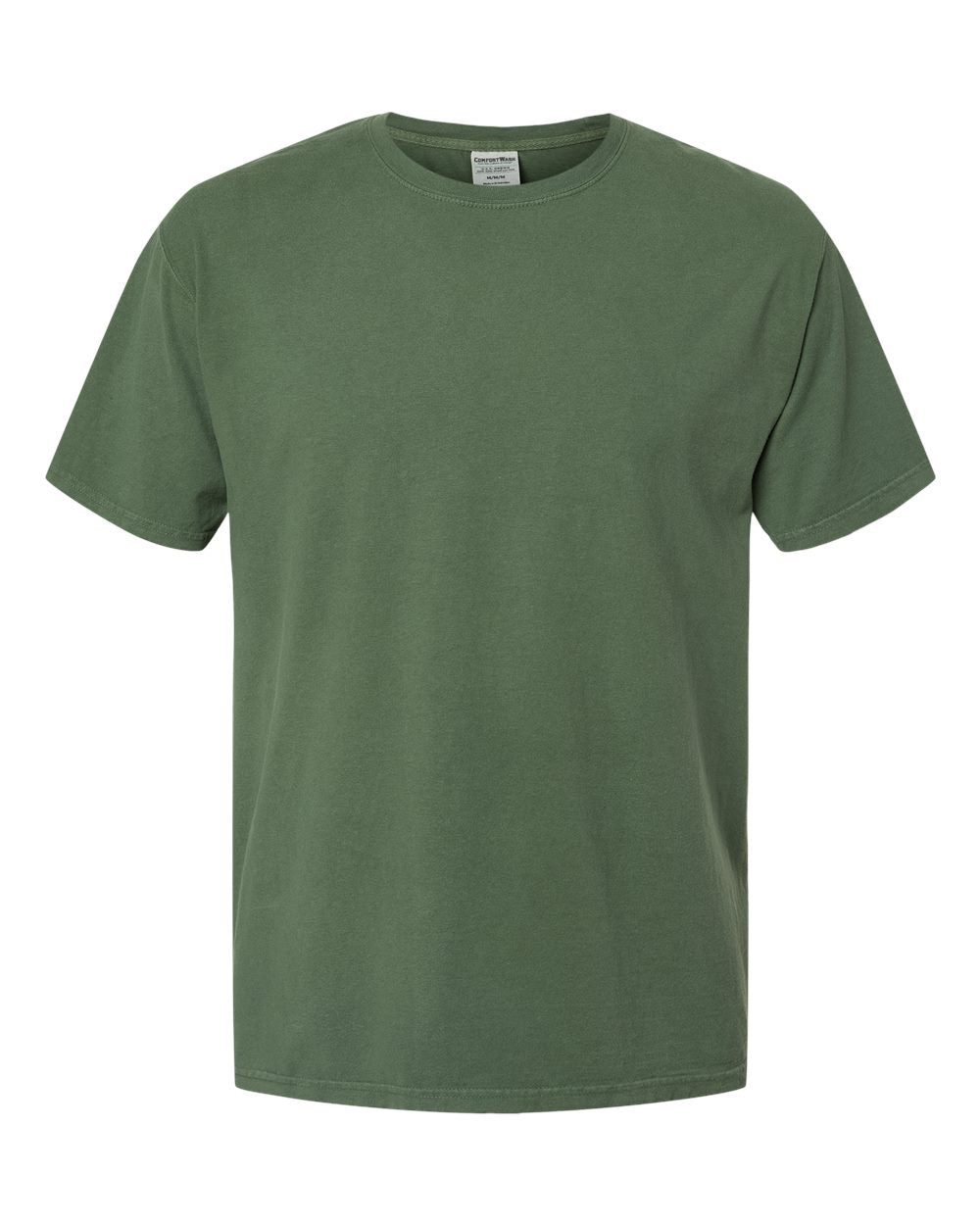 Front View of Moss Garment-Dyed T-Shirt - GDH100