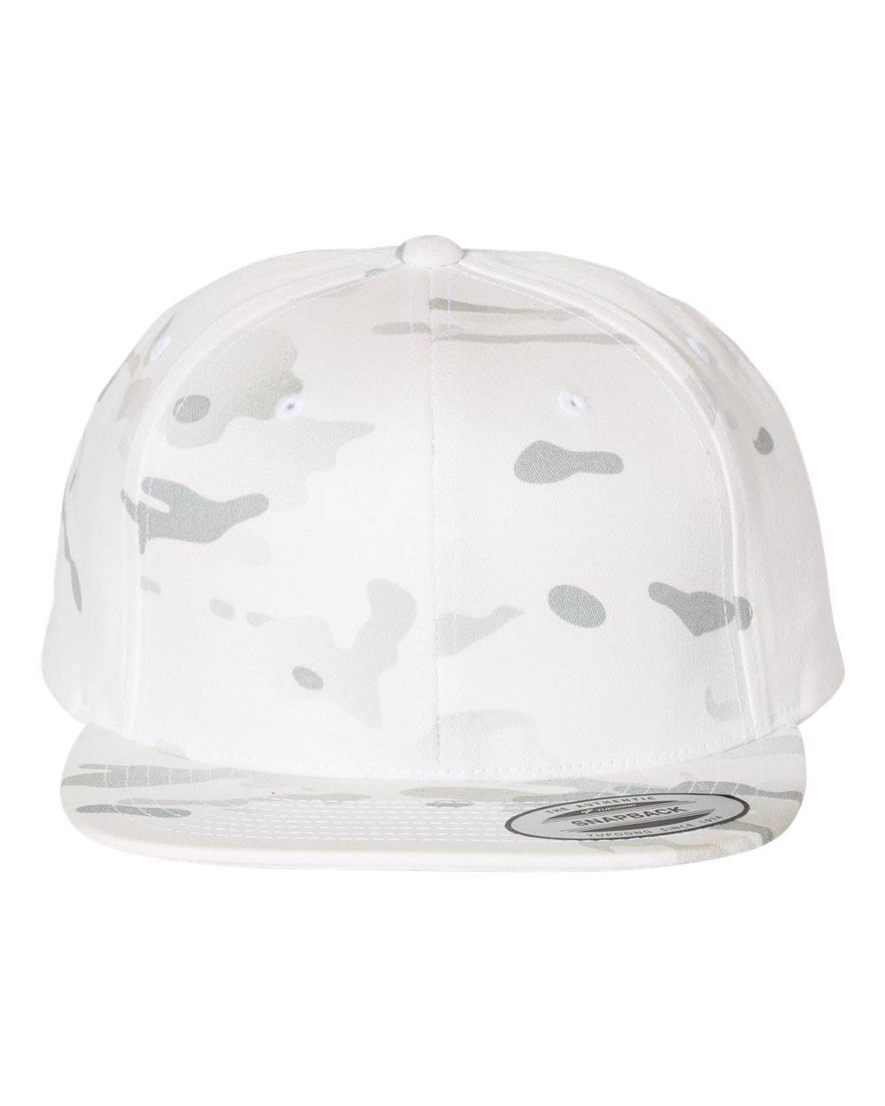Front View of Multicam Alpine Premium Flat Bill Snapback Cap - 6089M