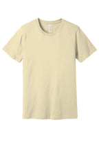 Front View of Natural BELLA+CANVAS Unisex Jersey Short Sleeve Tee. BC3001