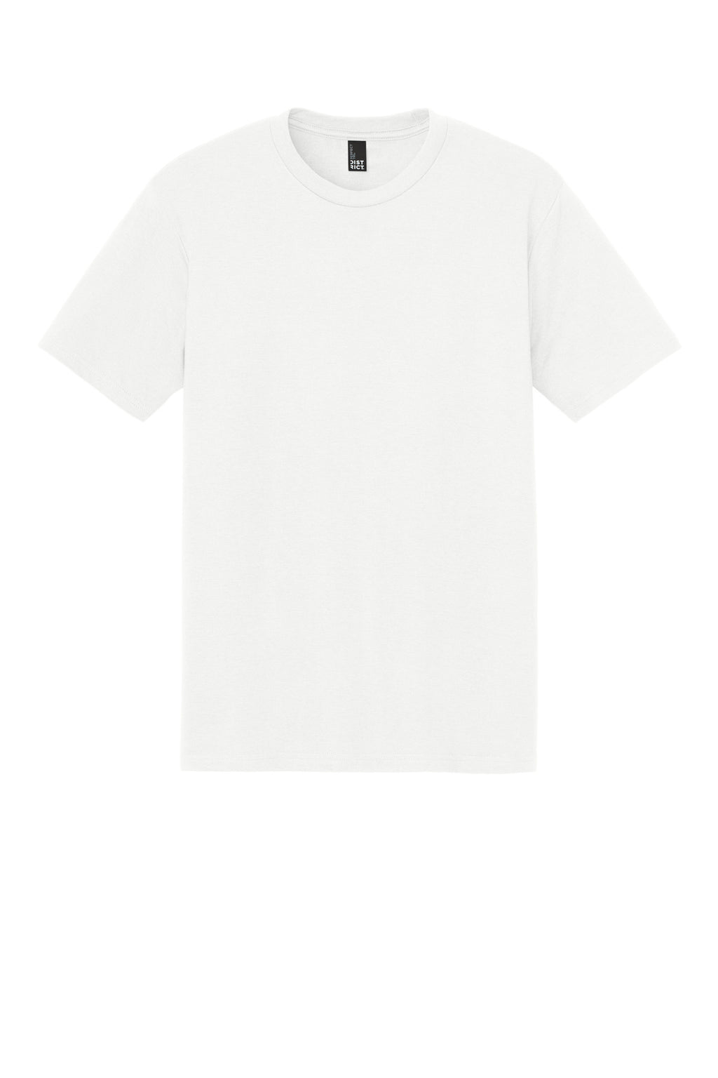 Front View of Natural District Perfect Tri Tee. DM130