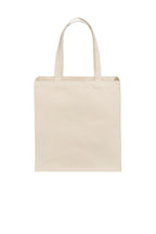 Front View of Natural Port Authority Cotton Canvas Over-the-Shoulder Tote BG426