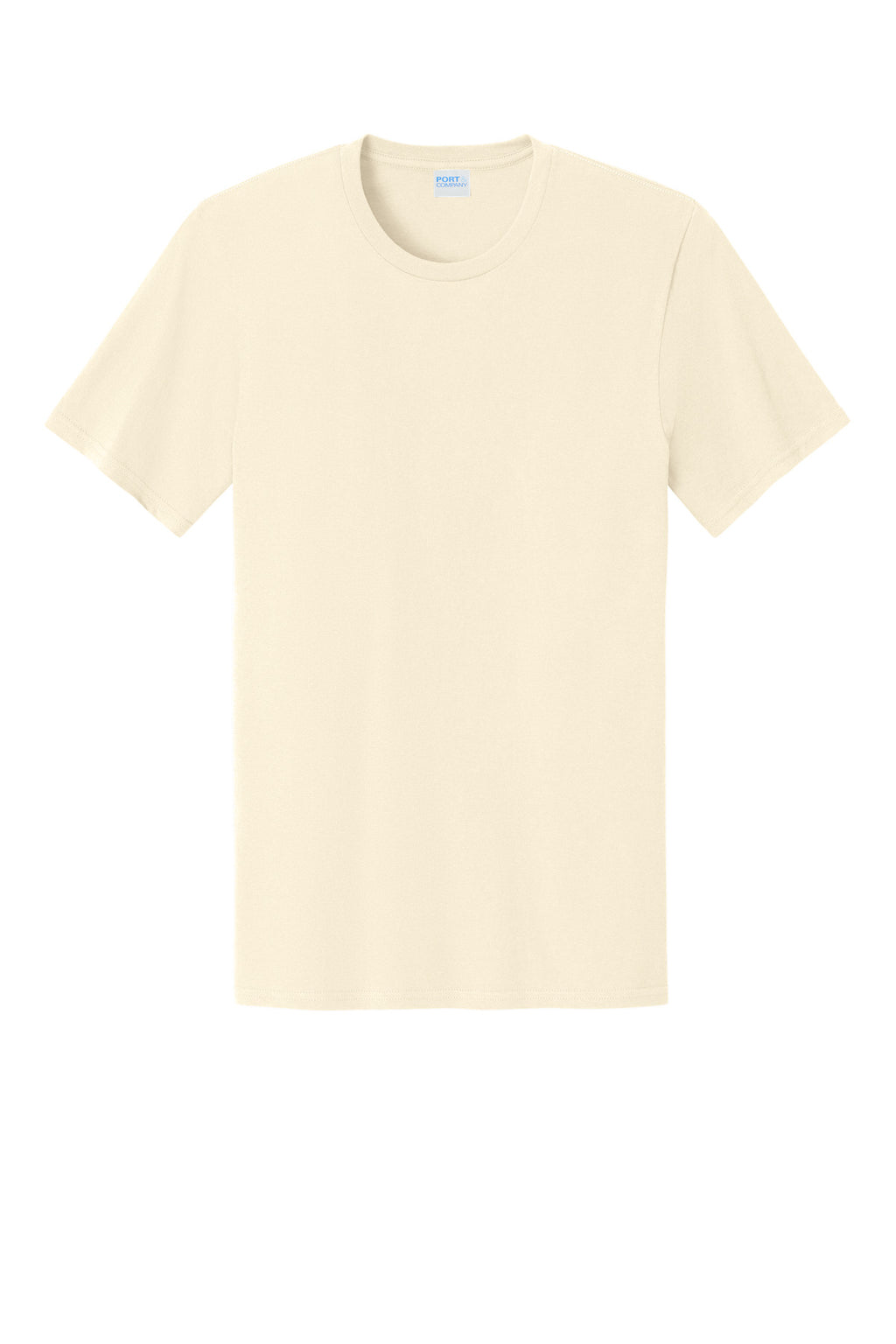 Front View of Natural Port & Co Easy Cotton Tee PC43