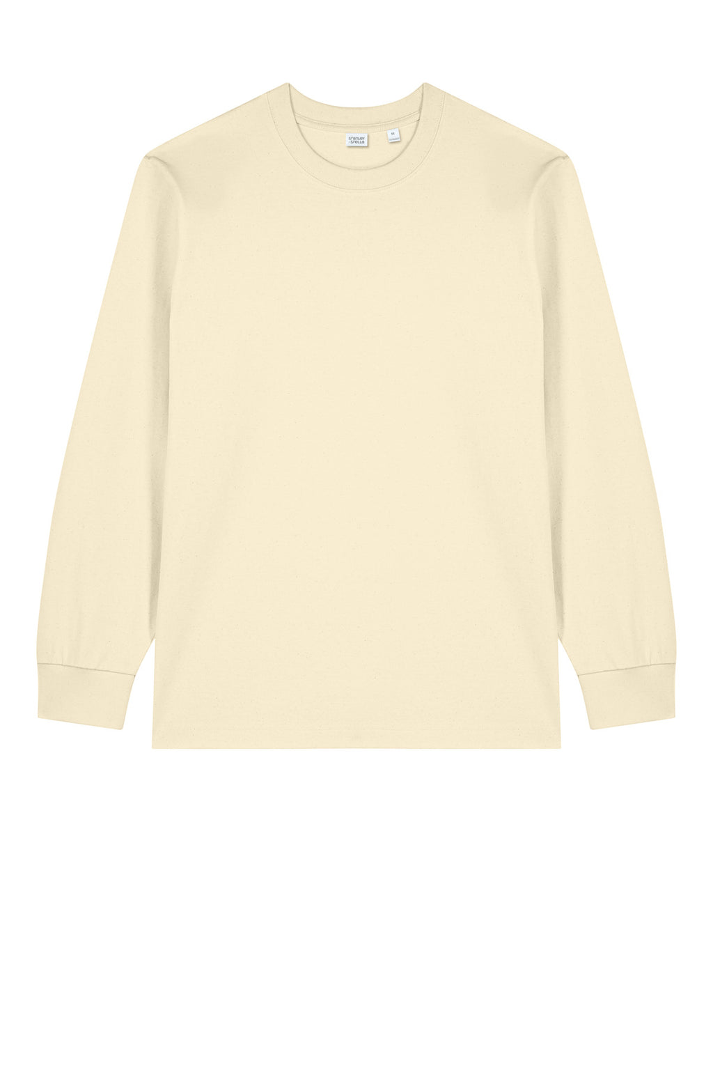 Front View of NaturalRaw Stanley/Stella Unisex Freestyler Heavyweight Long Sleeve Tee SXU023