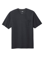 Front View of Navy Blue CornerStone Workwear Pocket Tee CS430