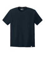Front View of Navy Carhartt Force Sun Defender Short Sleeve T-Shirt CT106868