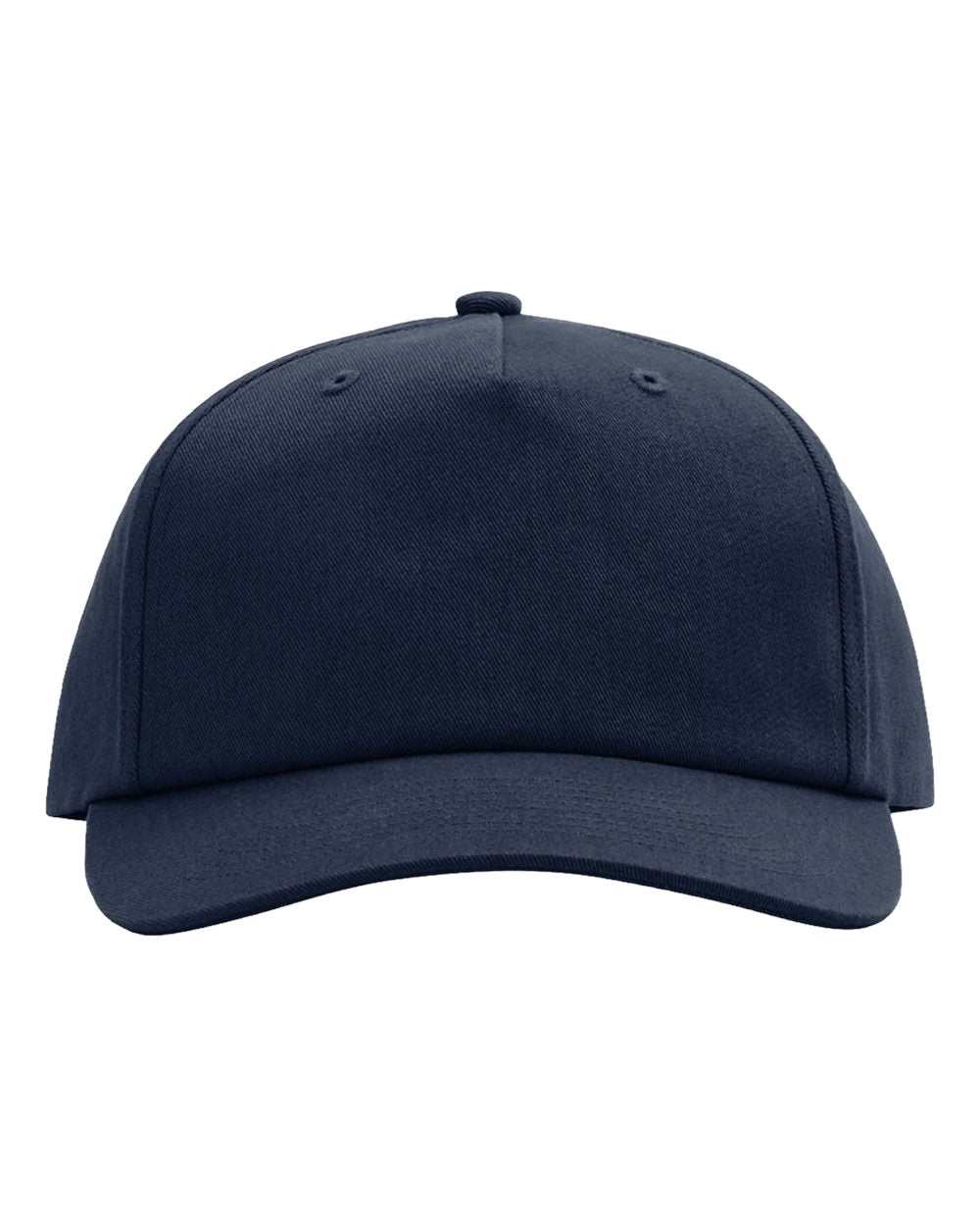 Front View of Navy Five-Panel Gramps Cap - 356