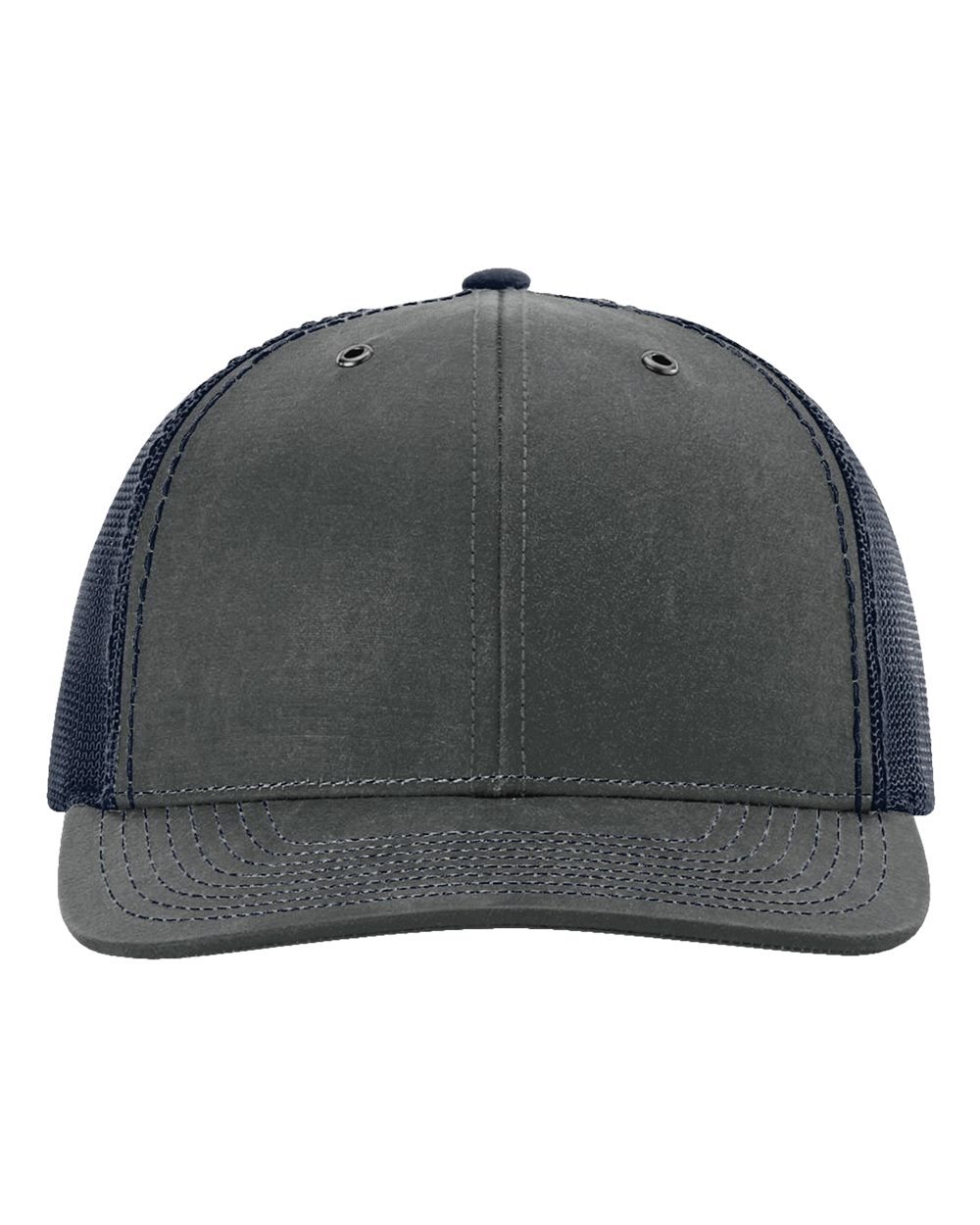 Front View of Navy Fremont Trucker Cap - 112WF