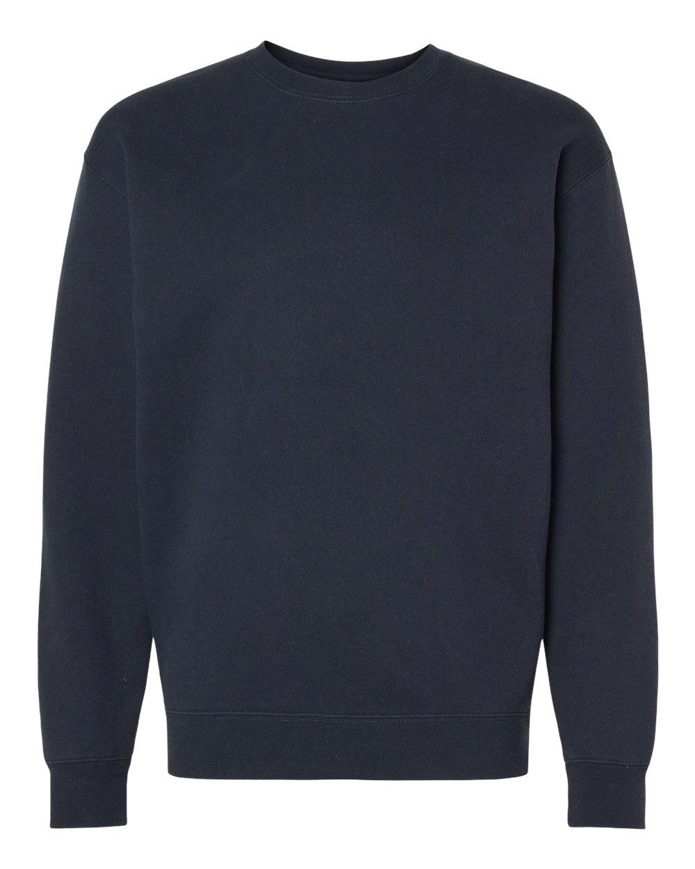 Front View of Navy Heavyweight Crewneck Sweatshirt - IND3000