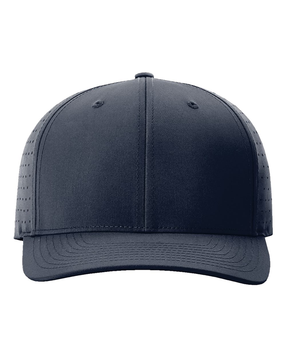 Front View of Navy Laser Perf R-Flex Cap - 632