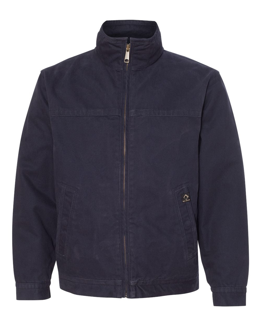 Front View of Navy Maverick Boulder Cloth™ Jacket with Blanket Lining - 5028