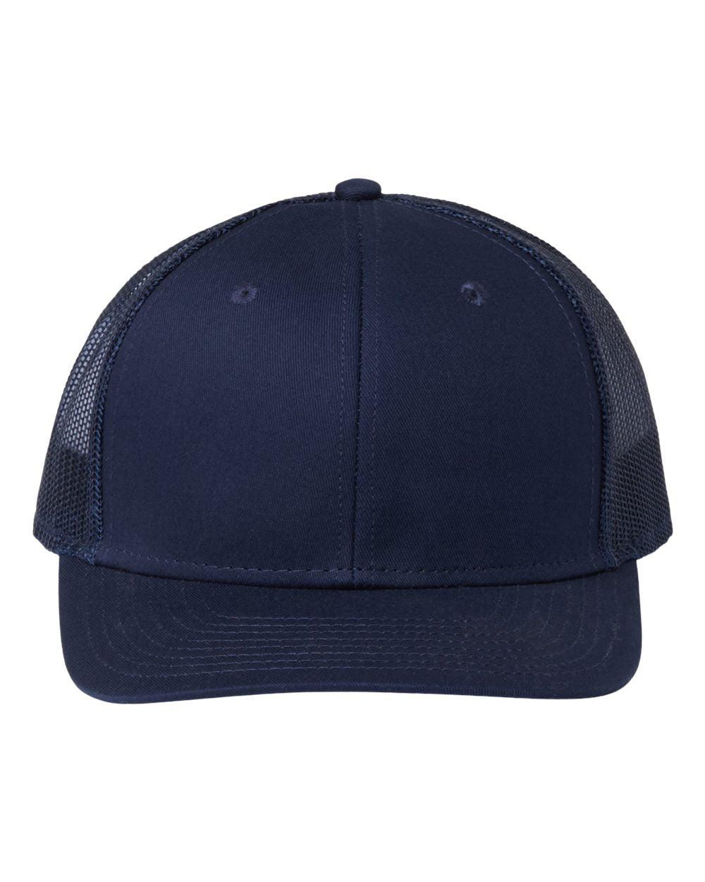 Front View of Navy/ Navy Everyday Trucker Cap - GB452E