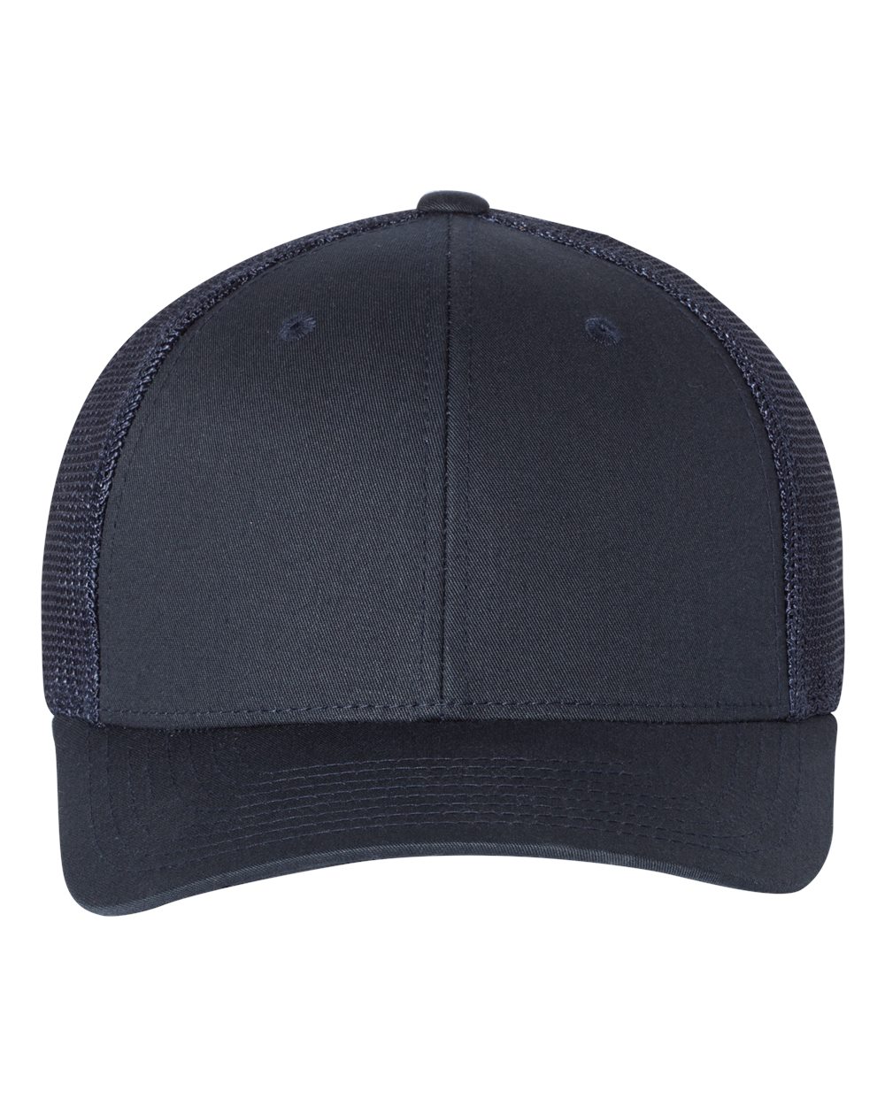 Front View of Navy R-Flex Trucker Cap - 110