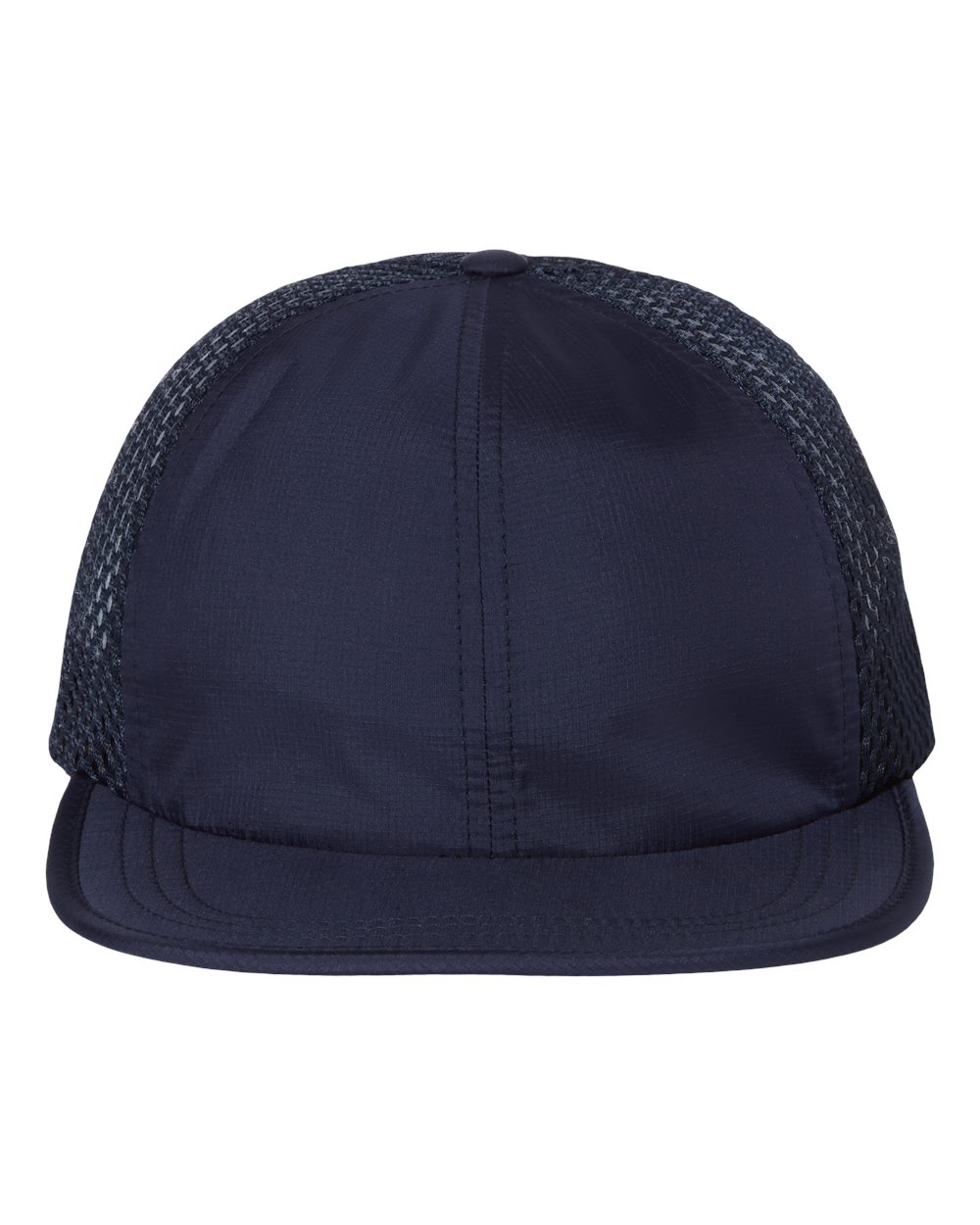 Front View of Navy Rogue Wide Set Mesh Cap - 935