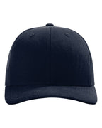Front View of Navy Snapback Trucker Cap - 112