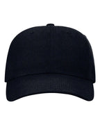 Front View of Navy Sustainable Ashland Dad Hat - 254RE