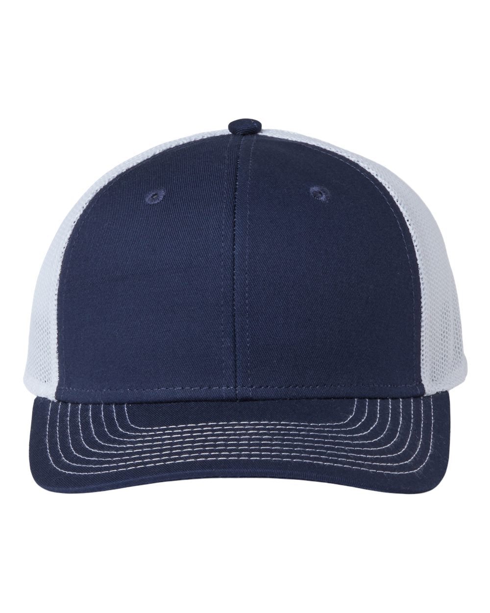 Front View of Navy/ White Everyday Trucker Cap - GB452E