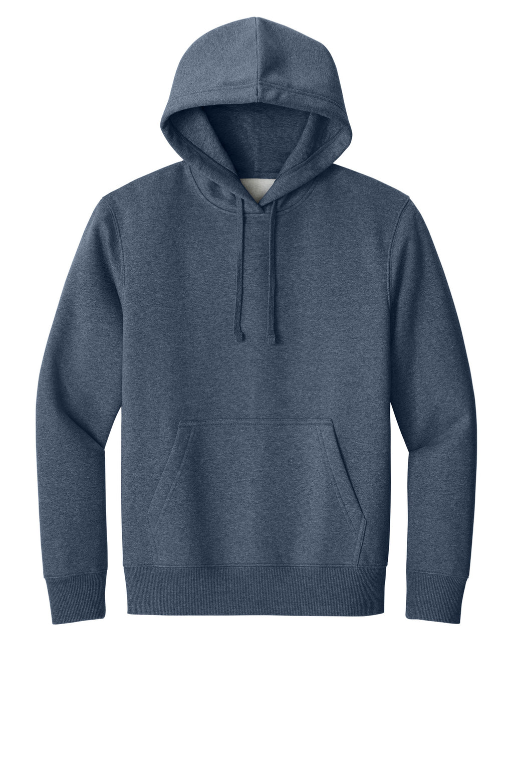 Front View of NavyHthr District V.I.T. Super Heavyweight Fleece Hoodie DT6600