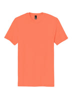 Front View of Neon Orange District The Concert Tee DT5000