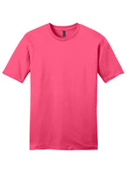 Front View of Neon Pink District Very Important Tee . DT6000