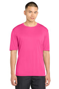 Front View of Neon Pink Sport-Tek PosiCharge Competitor Tee. ST350