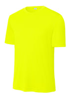 Front View of Neon Yellow Sport-Tek PosiCharge Competitor Tee. ST350