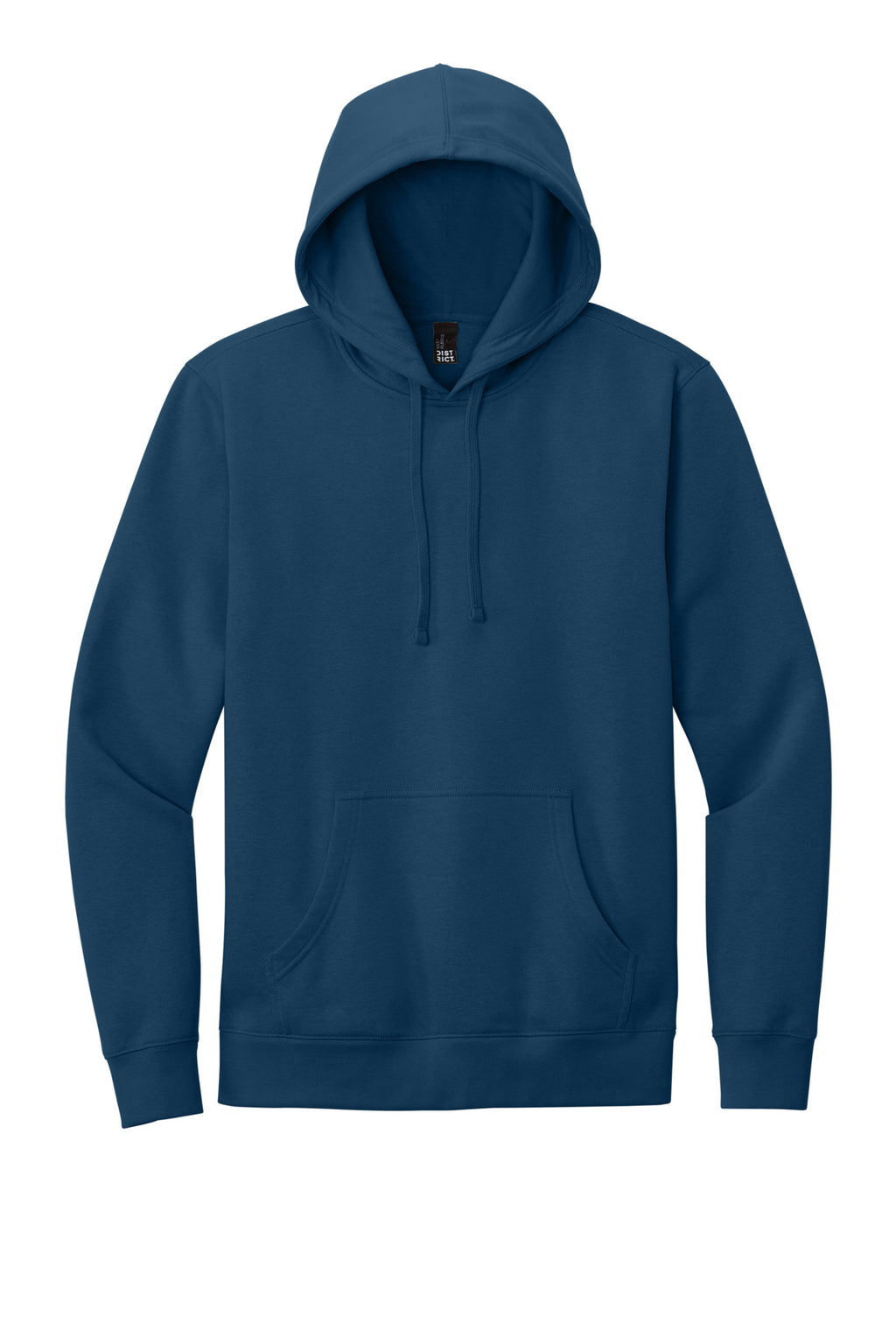 Front View of Neptune Blue District V.I.T. Fleece Hoodie DT6100