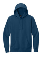 Front View of Neptune Blue District V.I.T. Fleece Hoodie DT6100