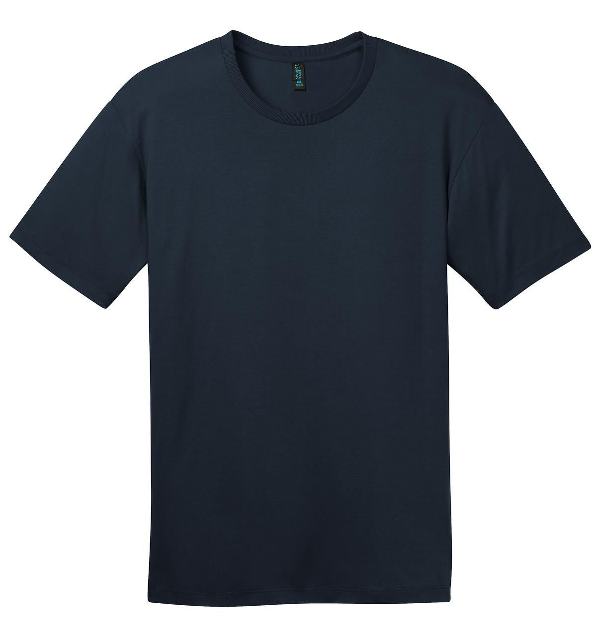 Front View of New Navy District Perfect Weight Tee. DT104