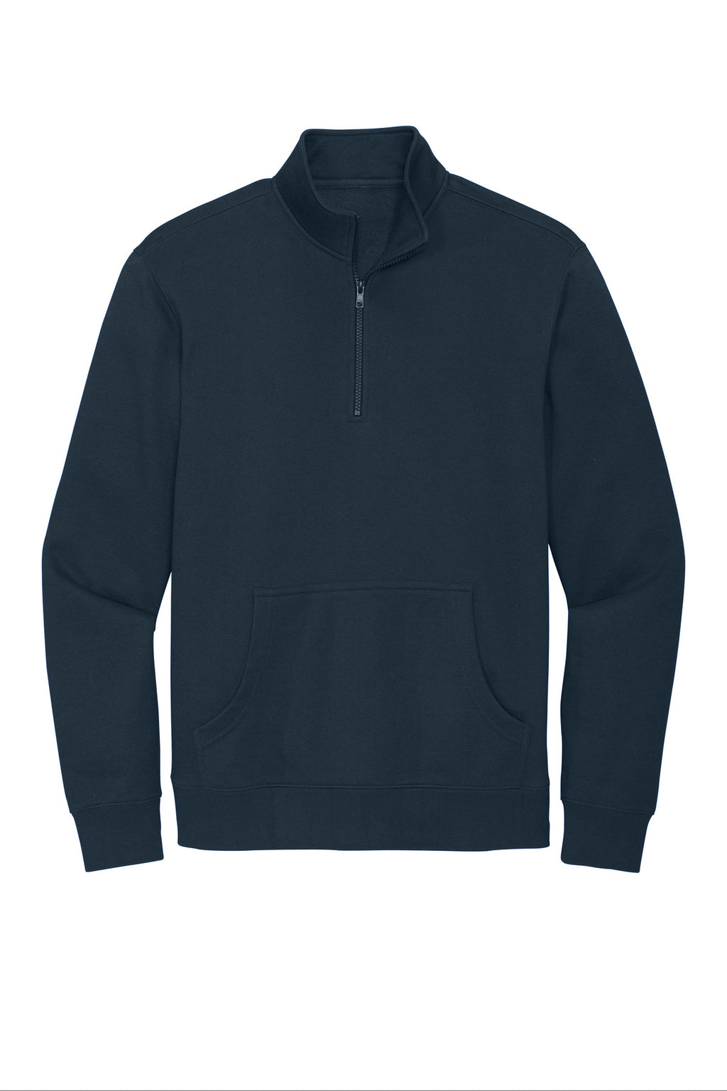 Front View of New Navy District V.I.T. Fleece 1/4-Zip DT6106