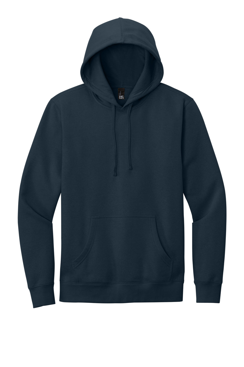 Front View of New Navy District V.I.T. Fleece Hoodie DT6100