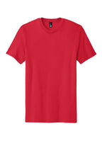 Front View of New Red District The Concert Tee DT5000
