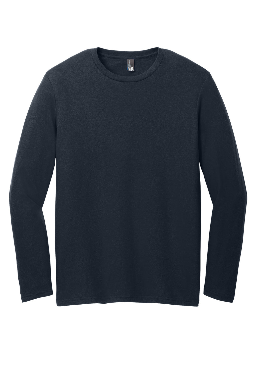 Front View of NewNavy District Very Important Tee Long Sleeve. DT6200