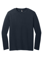 Front View of NewNavy District Very Important Tee Long Sleeve. DT6200