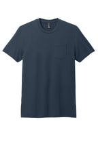 Front View of NewNavy District Very Important Tee with Pocket. DT6000P