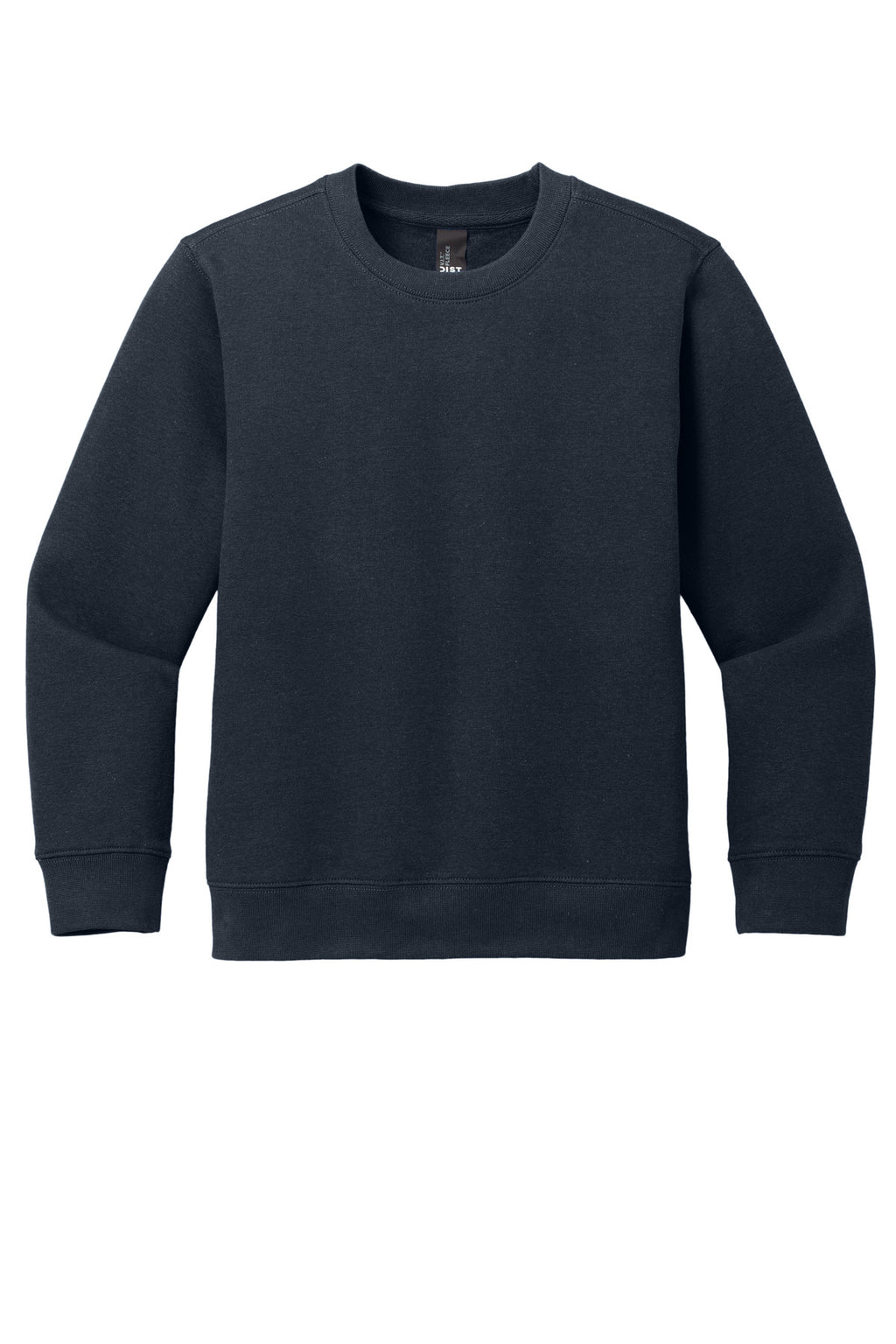 Front View of NewNavy District Youth V.I.T. Fleece Crew DT6104Y