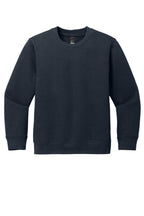 Front View of NewNavy District Youth V.I.T. Fleece Crew DT6104Y