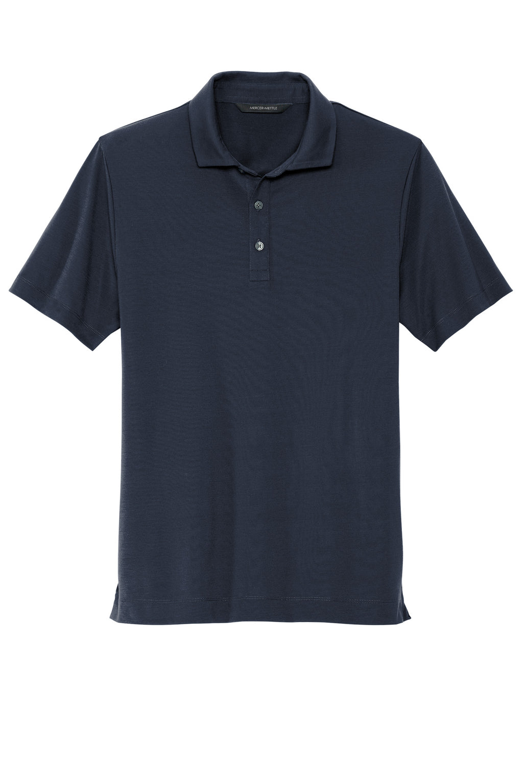 Front View of NightNavy Mercer+Mettle Stretch Jersey Polo MM1014