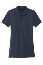 Front View of NightNavy Mercer+Mettle Women's Stretch Heavyweight Pique Polo MM1001