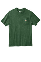Front View of NthWoodsHt Carhartt Workwear Pocket Short Sleeve T-Shirt. CTK87