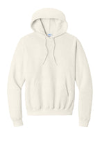 Front View of OatHthr Port & Co Core Fleece Pullover Hooded Sweatshirt. PC78H