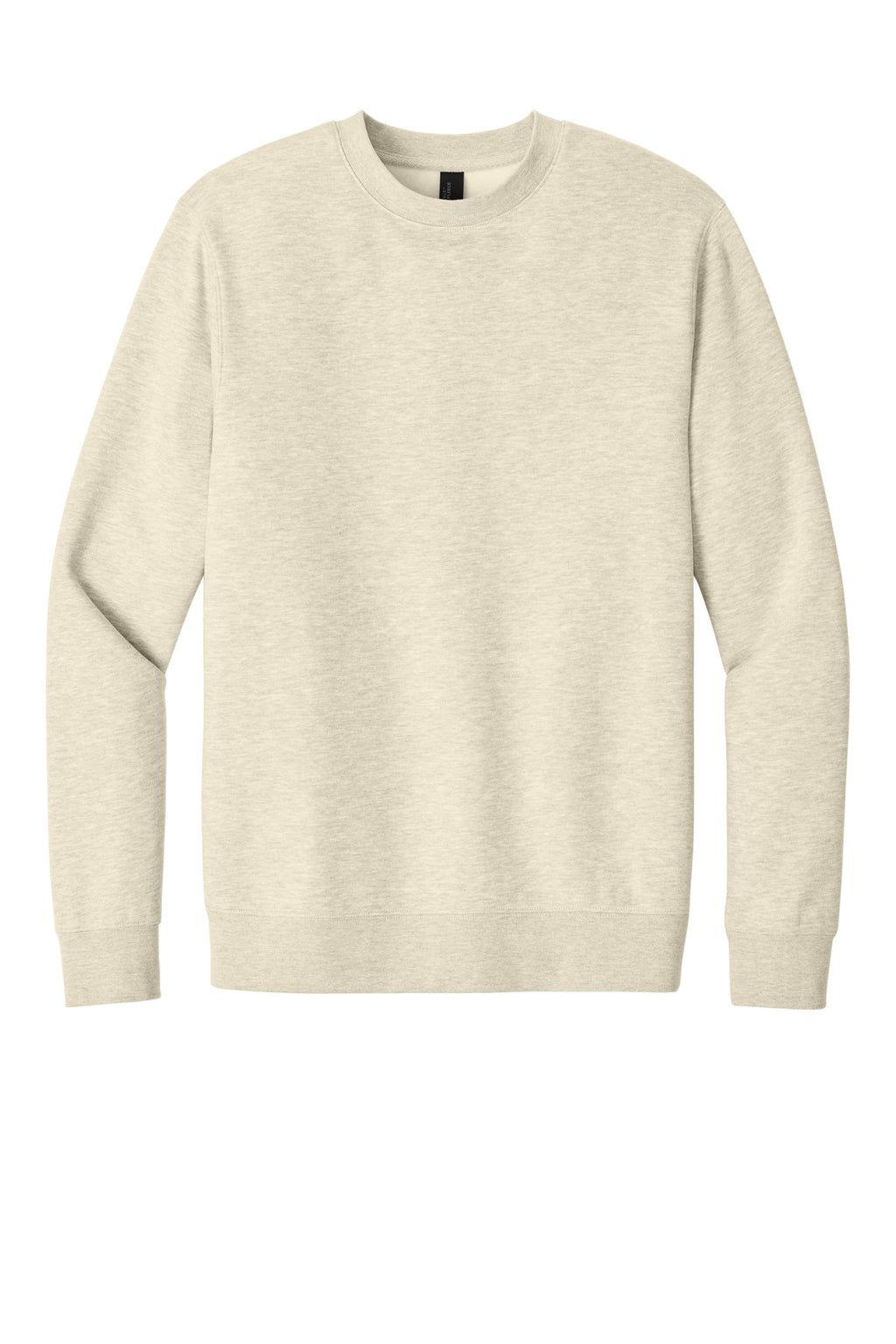 Front View of Oatmeal Hthr District V.I.T. Fleece Crew DT6104