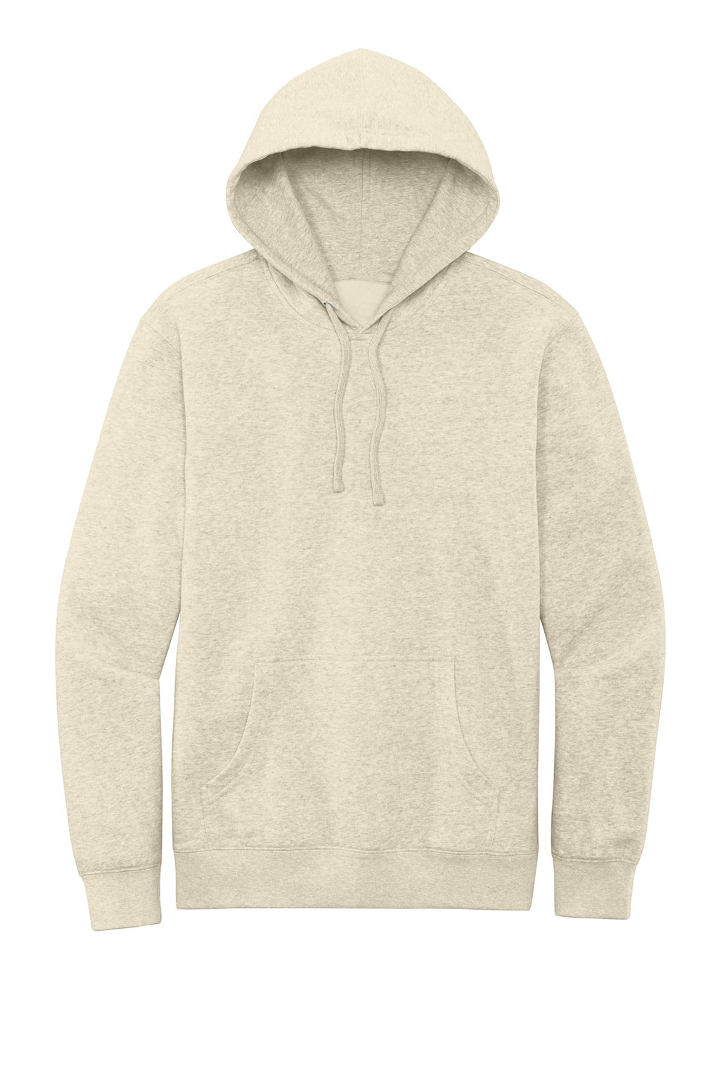 Front View of Oatmeal Hthr District V.I.T. Fleece Hoodie DT6100