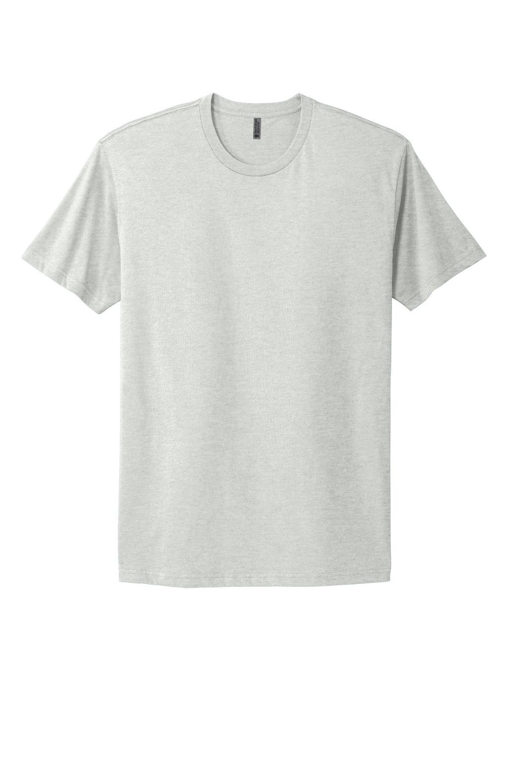Front View of Oatmeal Next Level Apparel Adult Cotton Tee. NL3600