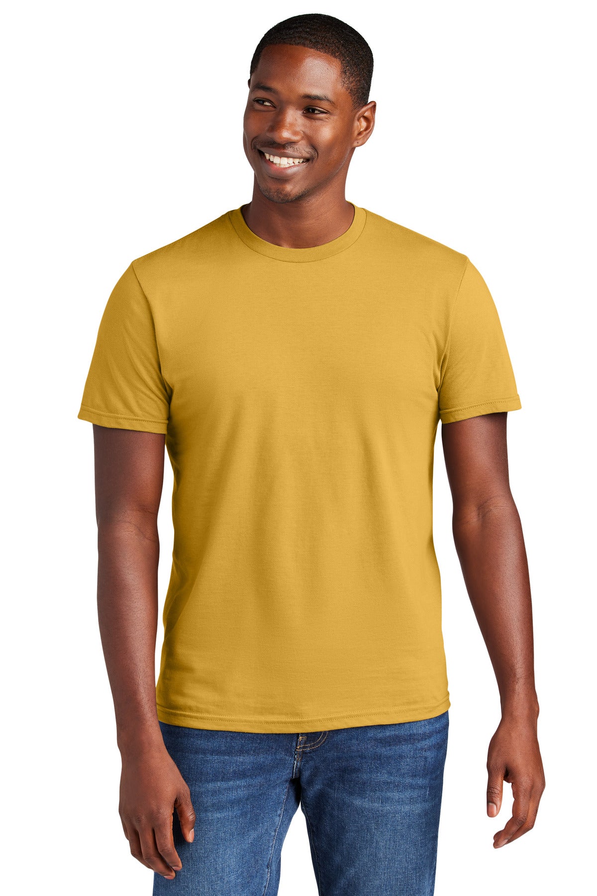 Front View of OchreYlw District Very Important Tee . DT6000