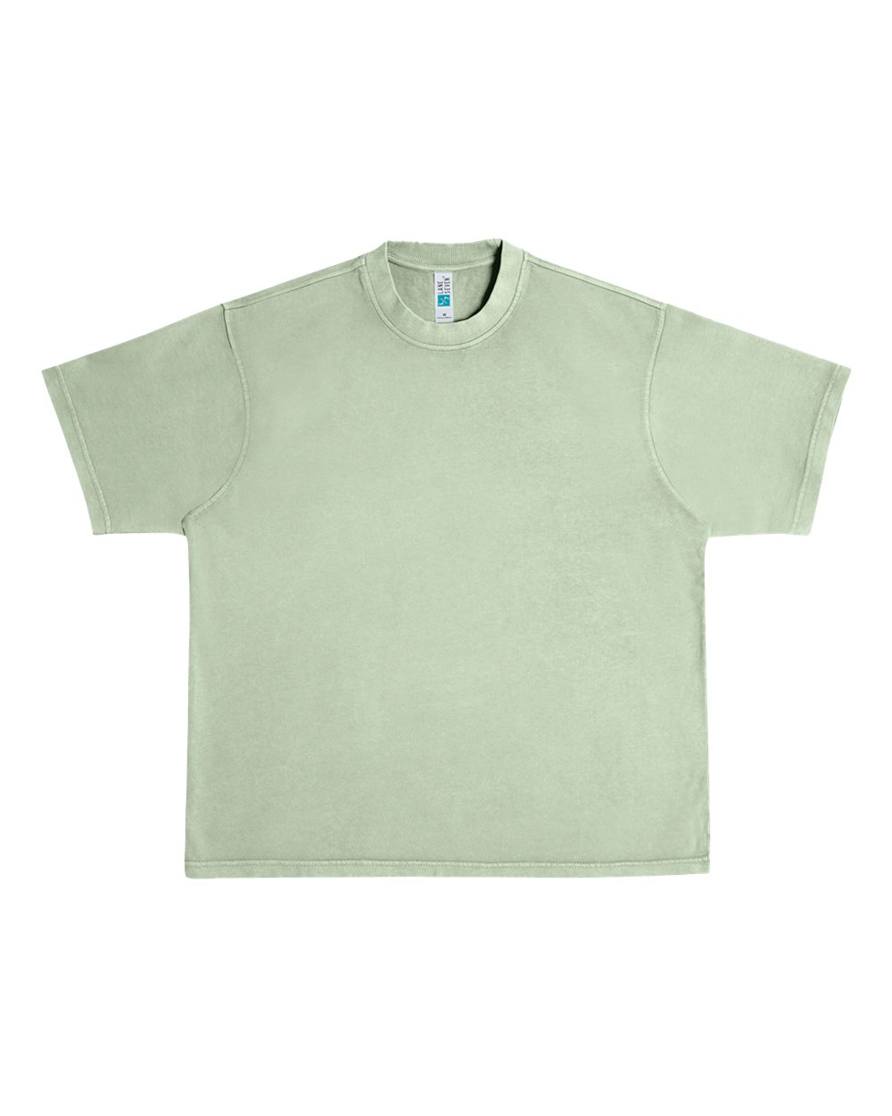 Front View of Oil Green Urban Heavyweight T-Shirt - LS16005