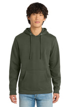 Front View of Olive District V.I.T. Fleece Hoodie DT6100